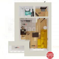 Квартира 27,2 м², студия - изображение 4