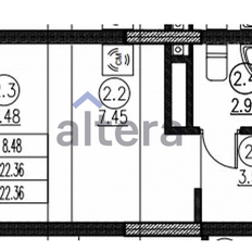 Квартира 22,4 м², студия - изображение 5