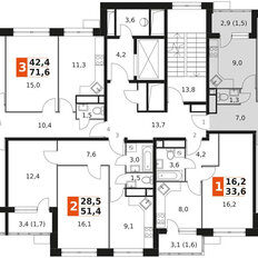 Квартира 52,4 м², 2-комнатная - изображение 2