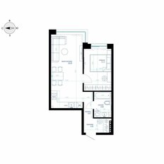 Квартира 44,5 м², 1-комнатная - изображение 2