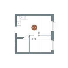 Квартира 29,3 м², 2-комнатная - изображение 2