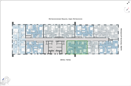 Квартира 73,6 м², 2-комнатная - изображение 2