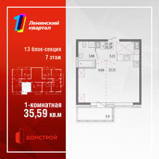 Квартира 35,6 м², 1-комнатная - изображение 3