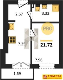 Квартира 28,5 м², студия - изображение 1
