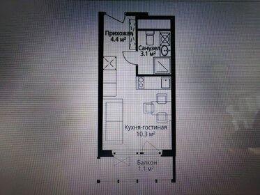 Квартира 18,9 м², студия - изображение 4