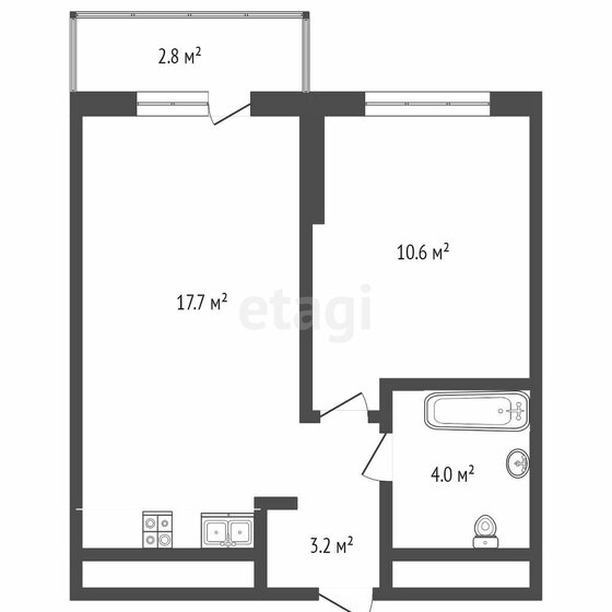 31,3 м², 1-комнатная квартира 5 000 000 ₽ - изображение 42