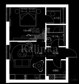 Квартира 48 м², 2-комнатная - изображение 1