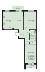 Квартира 70,2 м², 3-комнатная - изображение 1