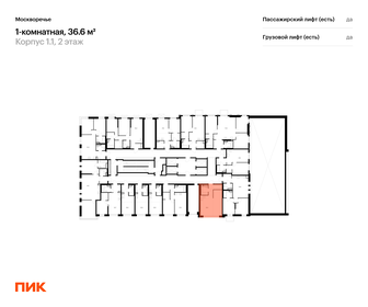 Квартира 36,6 м², 1-комнатная - изображение 2
