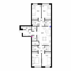 Квартира 111,9 м², 4-комнатная - изображение 2