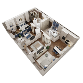 Квартира 86,3 м², 3-комнатная - изображение 5