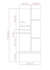 Квартира 78 м², 3-комнатная - изображение 4