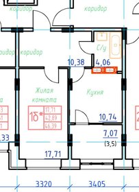Квартира 46,5 м², 1-комнатная - изображение 1