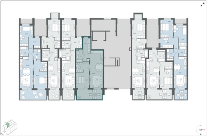 Квартира 49,6 м², 2-комнатная - изображение 2