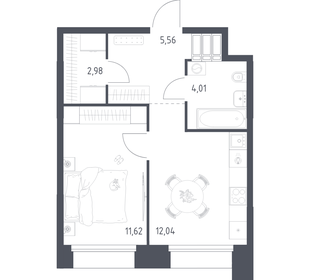 Квартира 36,2 м², 1-комнатные - изображение 1