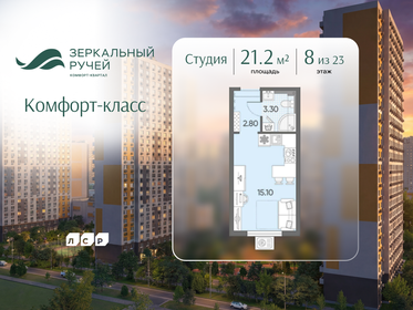 Квартира 21,2 м², студия - изображение 1