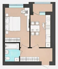 Квартира 36 м², 1-комнатная - изображение 1