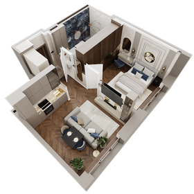 Квартира 41,3 м², 1-комнатная - изображение 4