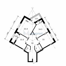 Квартира 95,5 м², 3-комнатная - изображение 1