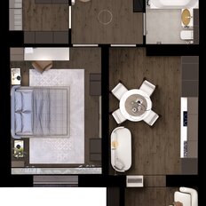 Квартира 44,2 м², 1-комнатная - изображение 2