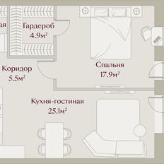 Квартира 69,1 м², 2-комнатная - изображение 2