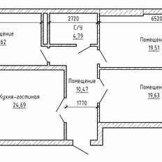 Квартира 97 м², 3-комнатная - изображение 1