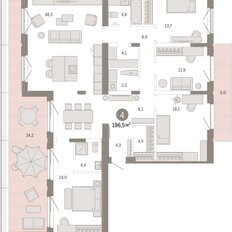 Квартира 196,5 м², 4-комнатная - изображение 3