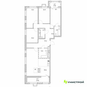 Квартира 116,3 м², 4-комнатная - изображение 1