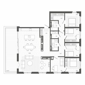 Квартира 158,7 м², 6-комнатная - изображение 1
