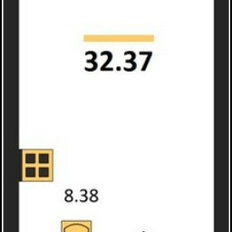 Квартира 32,7 м², 1-комнатная - изображение 2