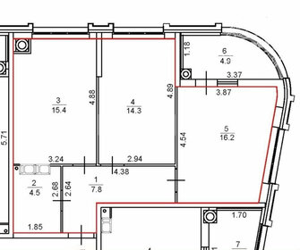 Квартира 63 м², 2-комнатная - изображение 1