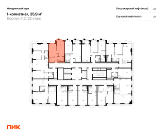 Квартира 35,9 м², 1-комнатная - изображение 2