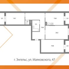 Квартира 94,3 м², 3-комнатная - изображение 2