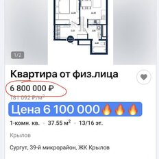 Квартира 37,6 м², 1-комнатная - изображение 2