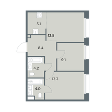 Квартира 57,6 м², 3-комнатная - изображение 4