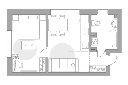 Квартира 37,8 м², 2-комнатная - изображение 1