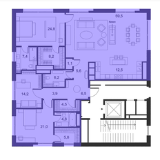 Квартира 188,7 м², 4-комнатные - изображение 2