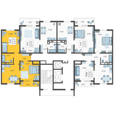 Квартира 60 м², 2-комнатная - изображение 2