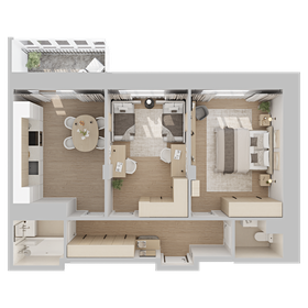 Квартира 66 м², 2-комнатная - изображение 3