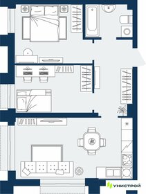 Квартира 56 м², 2-комнатная - изображение 1