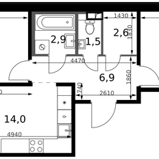 Квартира 54,8 м², 2-комнатная - изображение 2