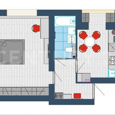 Квартира 34,6 м², 1-комнатная - изображение 3