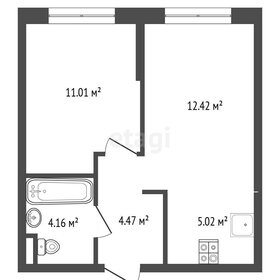 Квартира 37,1 м², 1-комнатная - изображение 1