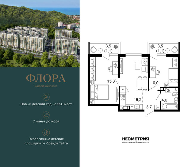 75 м², 2-комнатные апартаменты 10 500 000 ₽ - изображение 81