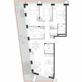 Квартира 123,3 м², 4-комнатная - изображение 1