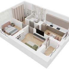 Квартира 50,4 м², 2-комнатная - изображение 3