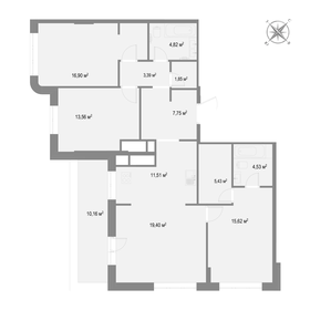 Квартира 106,1 м², 3-комнатная - изображение 1