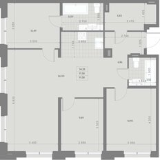 Квартира 91,6 м², 3-комнатная - изображение 3