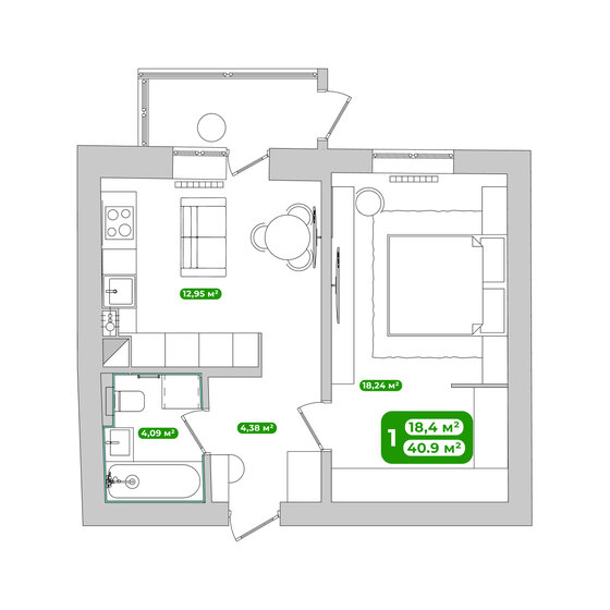 64,5 м², 3-комнатная квартира 1 850 000 ₽ - изображение 71