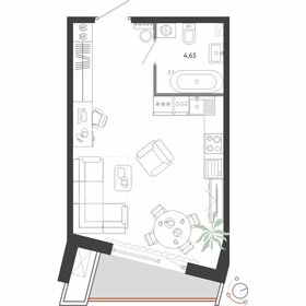 Квартира 35,1 м², студия - изображение 1